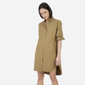 Everlane the Twill button down shirt dress